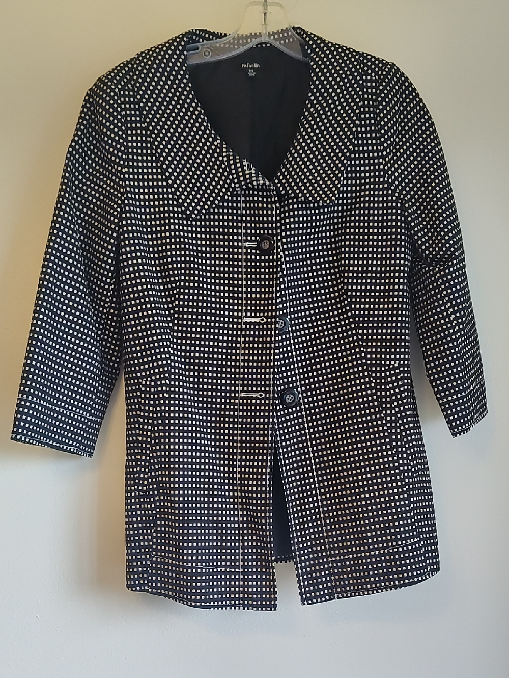 Rafaella Black & White Polka Dot Blazer